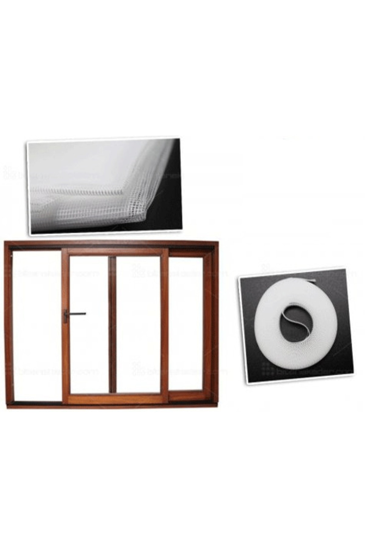 YFHOME Ev Ofis Yapışkanlı Pencere Cam Haşere Sinek Böcek Önleyici Sineklik