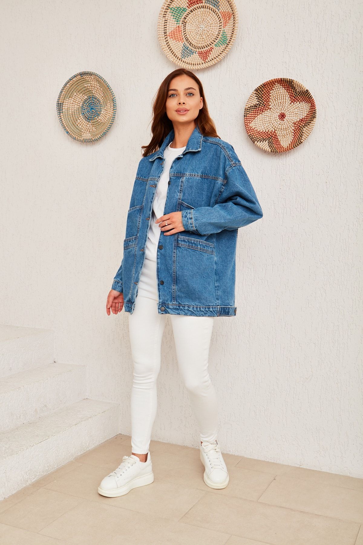 Ice blue denim jacket online