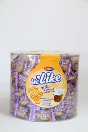 Welike Milky Karamel Dolgulu Sütlü Bonbon Şeker 900 gr BESTSKR02