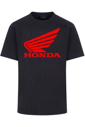 Honda Siyah Erkek T-shirt % 100 Pamuk KM10636