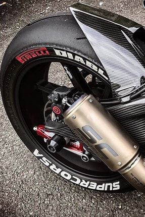 Motorsiklet Lastik Yazısı 3d Pirelli Diablo Supercorsa 8 Adet 450001234