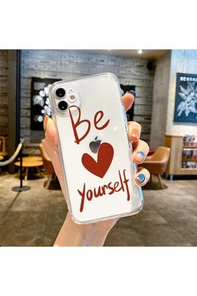 Iphone 11 Desenli Şefaf Kılıf/kamera Korumalı be Love