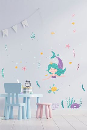 Deniz Kızı Çocuk Odası Duvar Sticker q4004