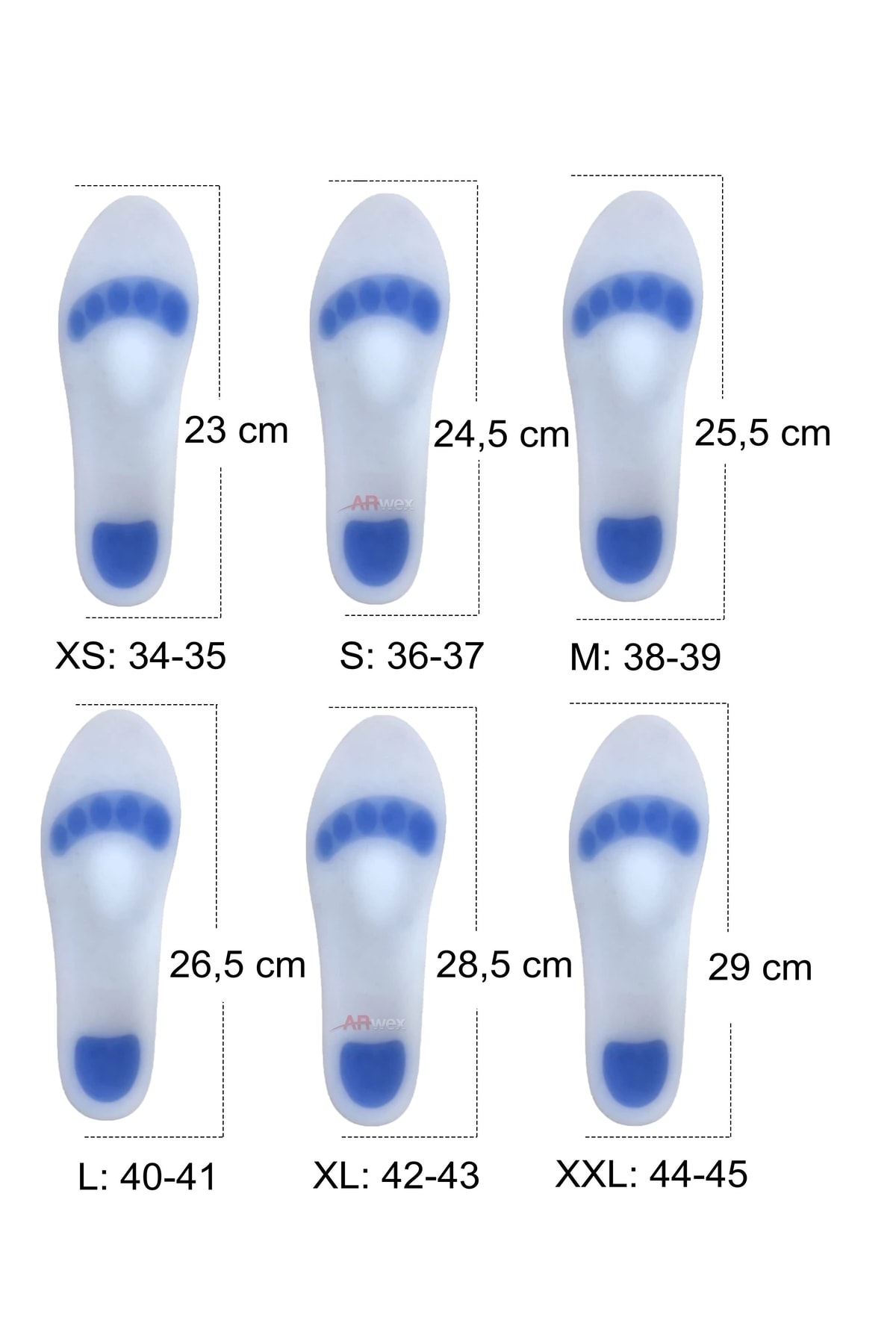 Ark Takviyeli Taban Düşüklüğü Düz Taban Içe Basma Destekli Anatomik Silikon Ayakkabı Tabanlığı 2