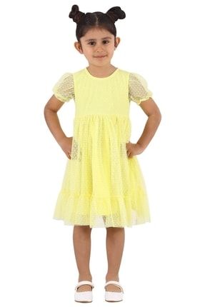 Silversun | Kız Çocuk Sarı Renkli Tüllü Elbise | Ek 218341 21Y010001449-008