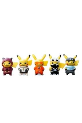 Pokemon Pikachu 4cm 5 Adet Farklı Figür figüroyuncak66