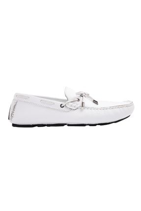 15518 Beyaz Loafer Ayakkabı 22YTMWE0-15518_BEYAZ