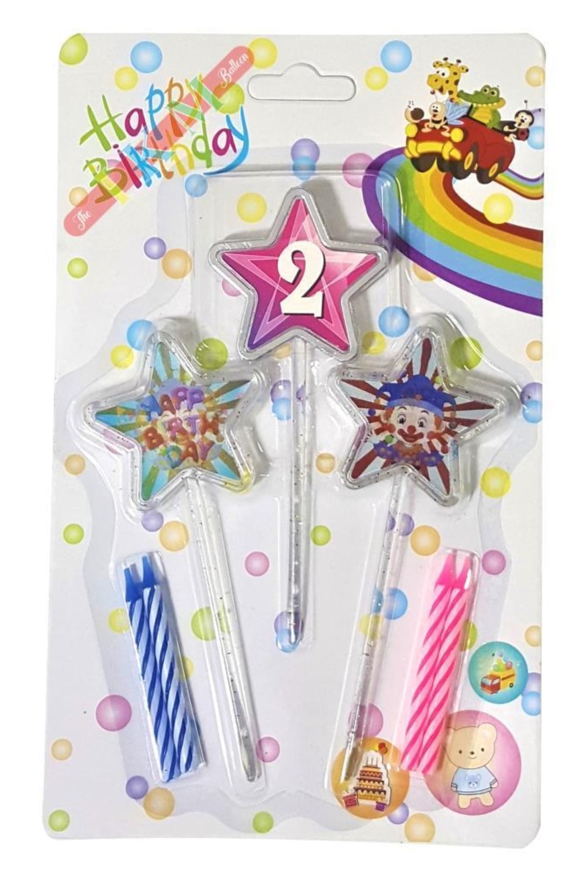 Genel Markalar 3D GÖRÜNÜMLÜ MUM 2 YAŞ YILDIZ MODELİ PEMBE