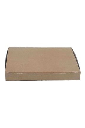 Pastane Kutusu, Selefonlu Iç, Kraft, 21,6x12,5x4cm Boyutlarında, 500gr, 100 Adet ML-A-0009.KRAFT-P