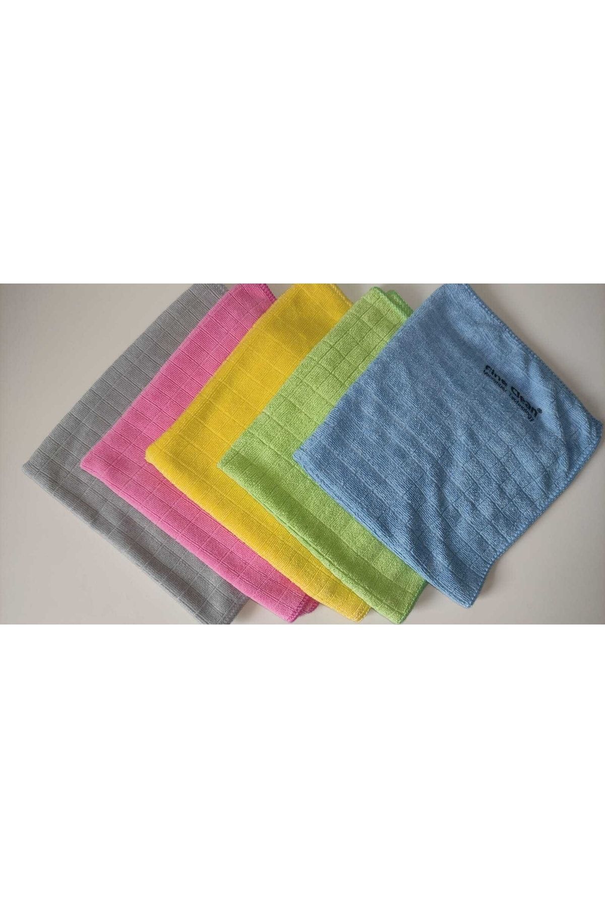 fine class-Fine Clean (3 Pieces) Microfiber Checked Dust and Kitchen Cloth 40*40 8