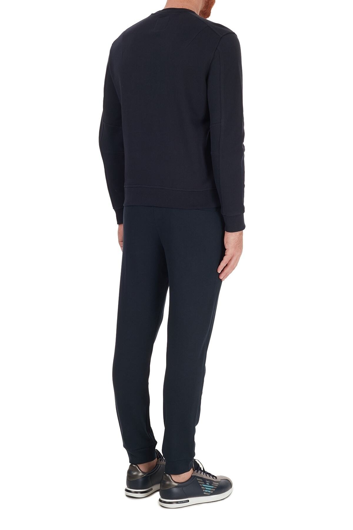 Armani Exchange-Pantaloni de sport Jogger tricotați din bumbac pentru bărbați 5