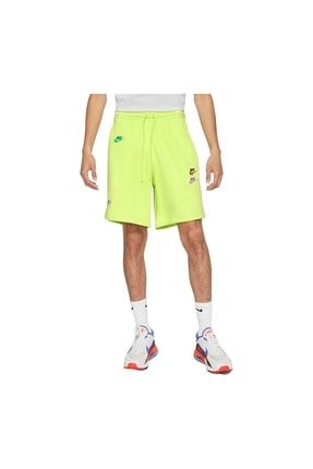 Sportswear Essentials French Terry Erkek Pamuklu Şort - Yeşil.D.D.4.6.82.7.3.6.