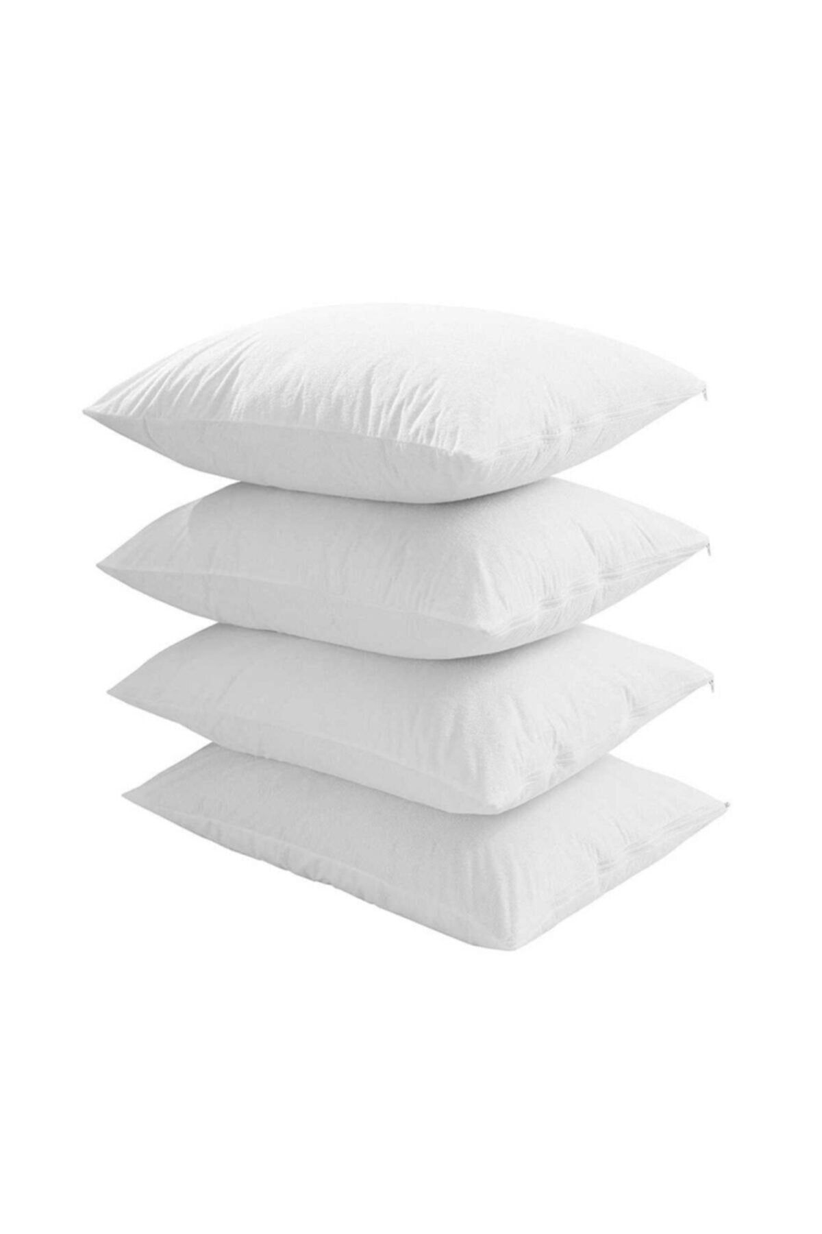 Detay Home 10 Pieces Zippered White Inner Pillow Case 50x70 Cm