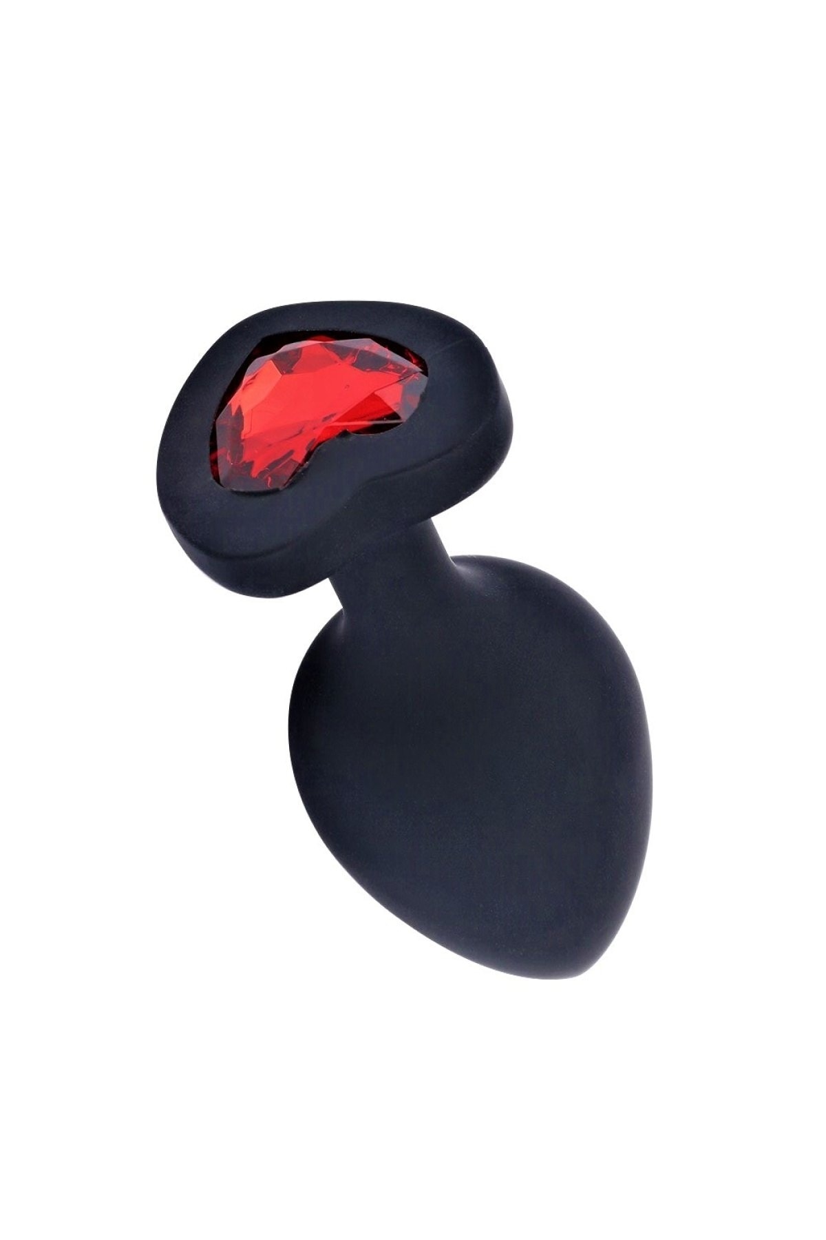 Kalp Şekilli Siyah Silikon Anal Tıpa Küçük Boy Anal Vajinal Dildo Plug