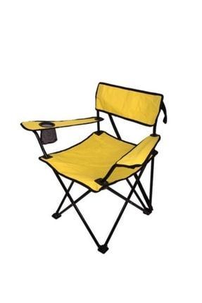Katlanır Kamp Sandalyesi Sarı Renk TYC00468909753