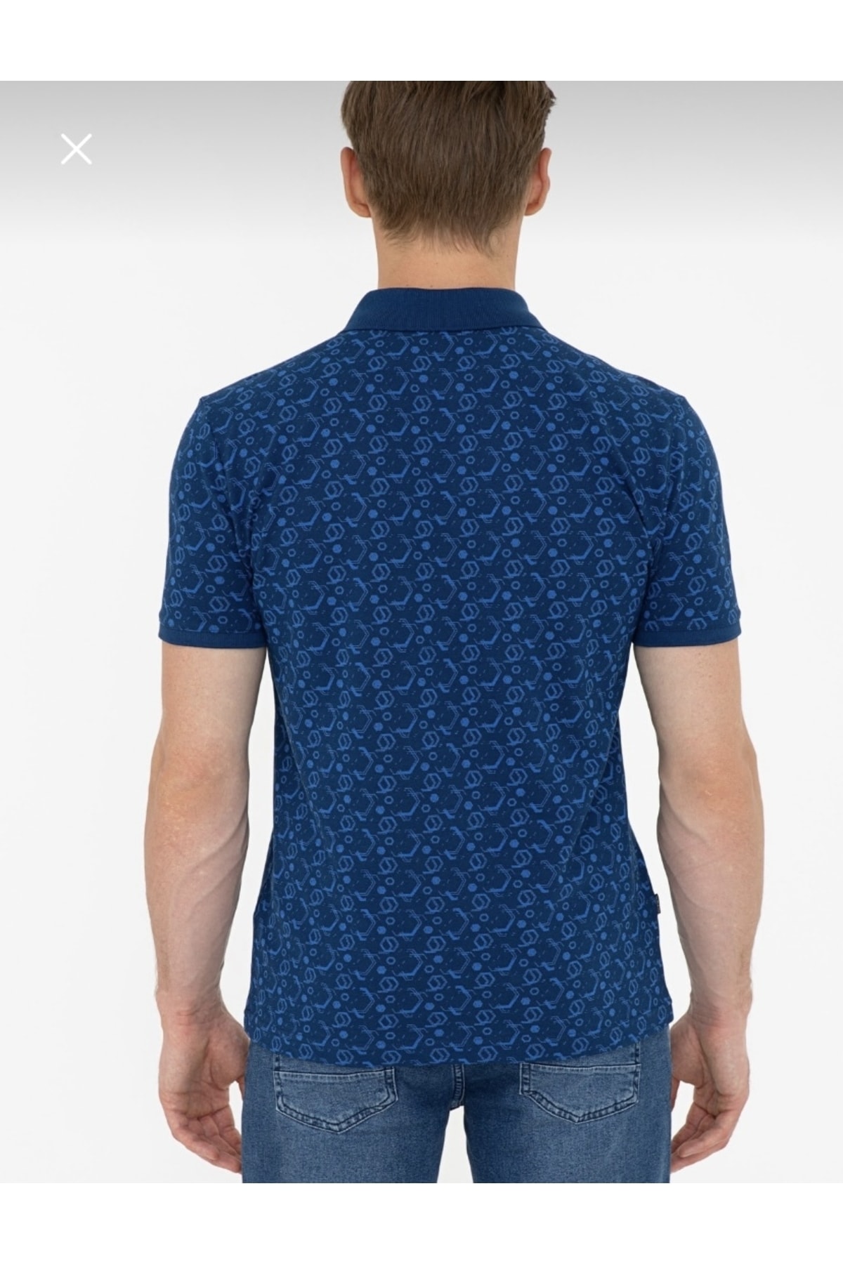 تیشرت مردانه آبی سرمه ای پیرکاردین | 4.29E+12 اورجینال - تصویر 3