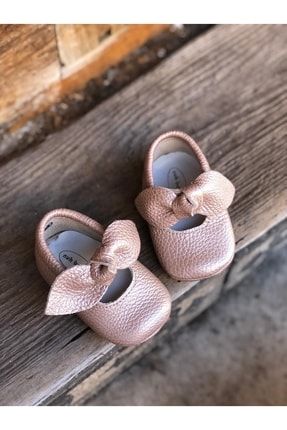 Pembe - Deri Yeni Doğan Patik Ayakkabı EY--NHI01050