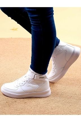 16308 Unisex Beyaz Spor Ayakkabı Bilekli Sneakers MFJUMP16308