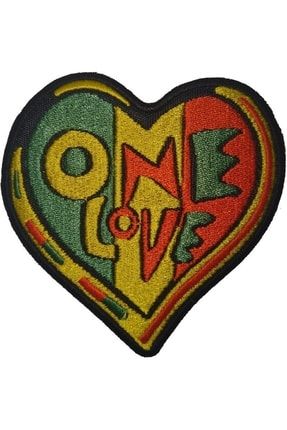 One Love Nakış Işleme Arma Patch Dokuma 9×9 Cm SN-03262