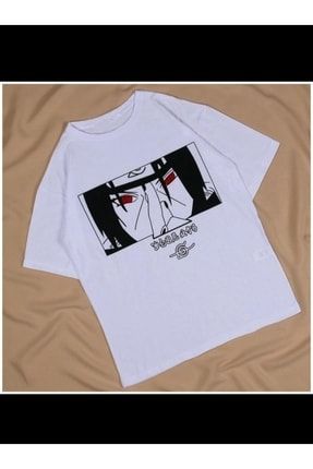 Anime Baskılı Oversize T-shirt Beyaz tsh0117