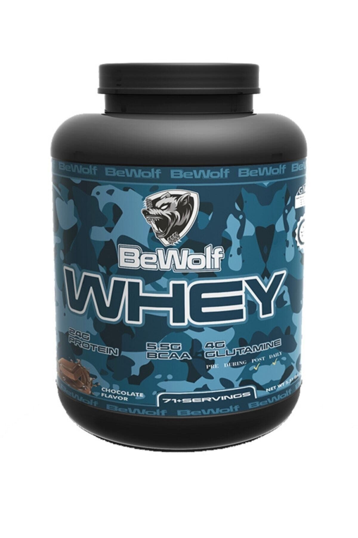 BeWolf Nutrition Bewolf Whey Protein 2500 Gr Çikolata Aromalı + Shaker & Tek Servis Protein Hediyeli