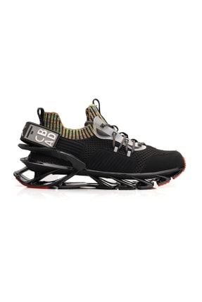 Siyah - Boeing Mikro Materyal Eva Taban Sneakers Ayakkabı D005 1102