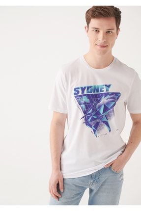 Sydney Baskılı Tişört Regular Fit / Normal Kesim 0610681-620
