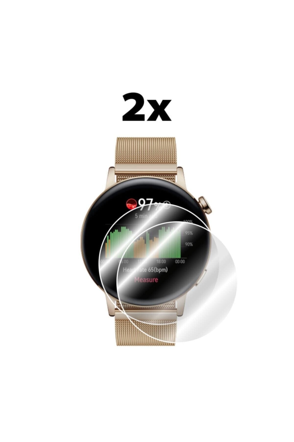 Hydrogel Screen Protector Compatible with Huawei Watch Gt 3 42 Mm (2 PCS)