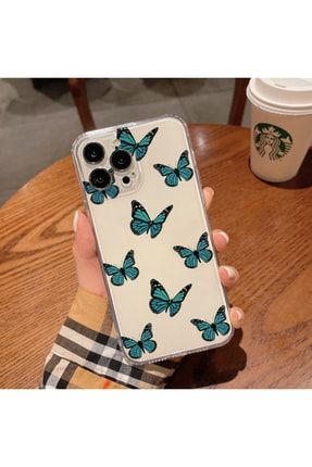 Huawei P Smart 2018 Renkli Kelebekler Baskılı Telefon Kılıfı MCZNCG41012