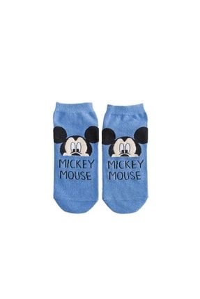 Mavi Kadın Sevimli Disney Patik Çorap 8542899