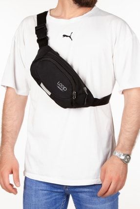 Siyah Unisex Crossbody Sling Omuz Ve Bel Çantası Çapraz Ayarlanabilir Askılı Çanta Free Bag BLÇ700
