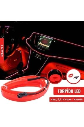 Torpido Led Ip Neon Işıklı Dekoratif Kırmızı 2 Metre PRA-5520285-3527