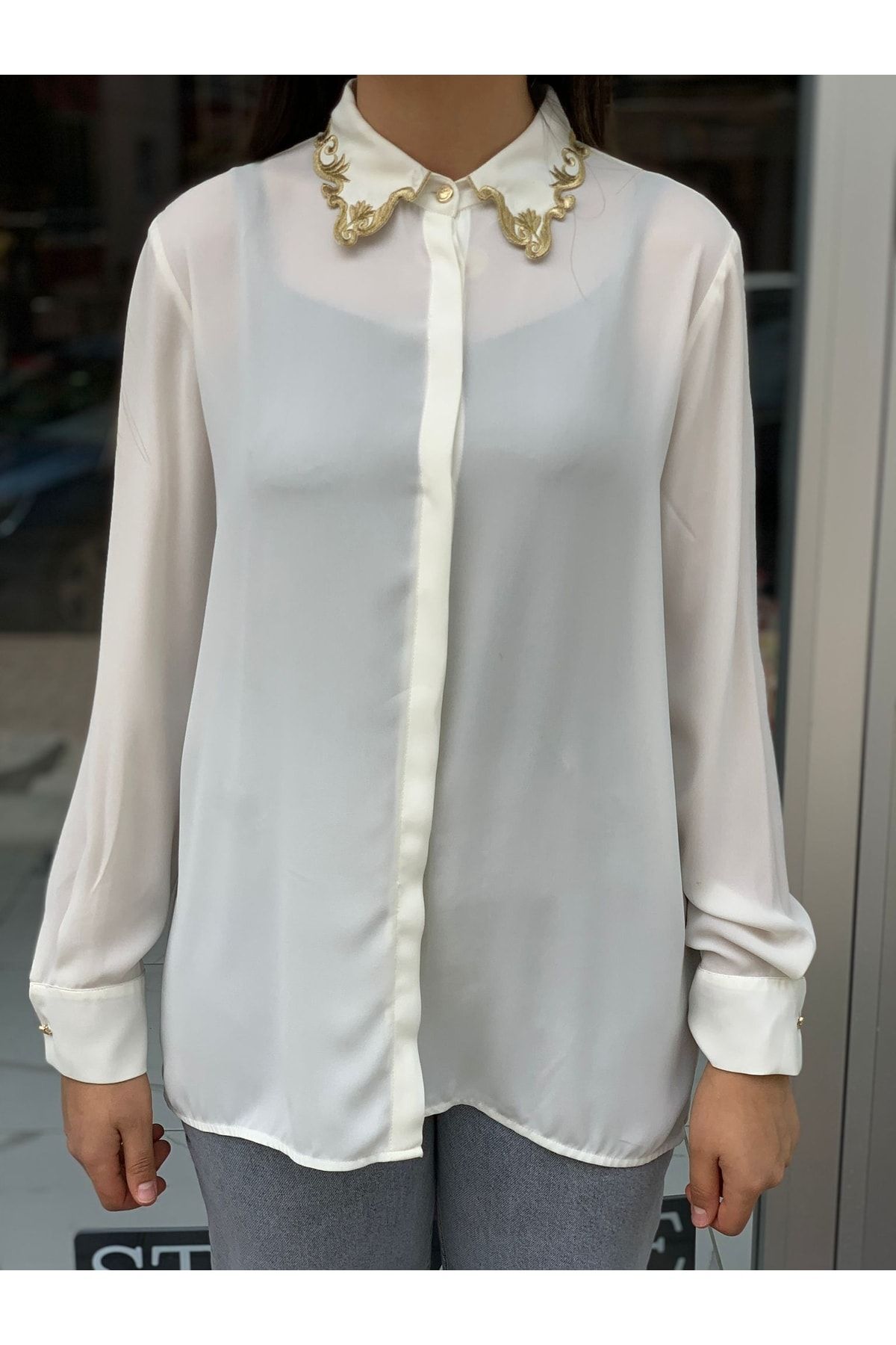 Peter pan sales collar blouse h&m