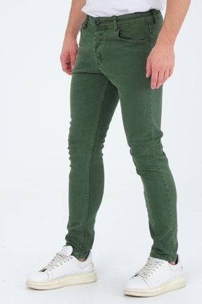 Erkek Slim Fit Dar Kot Pantolon Çağla 40393-143 P1000
