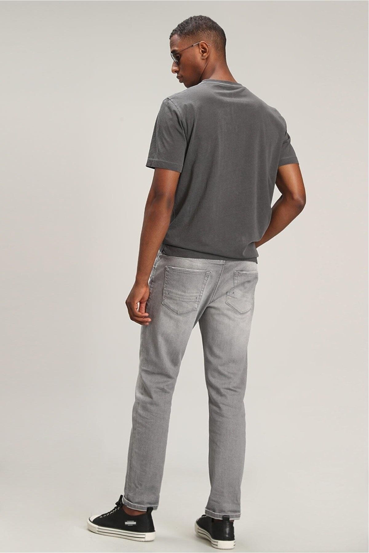 Lufian Res Smart Jean مردانه's Pants Slim Fit Grey