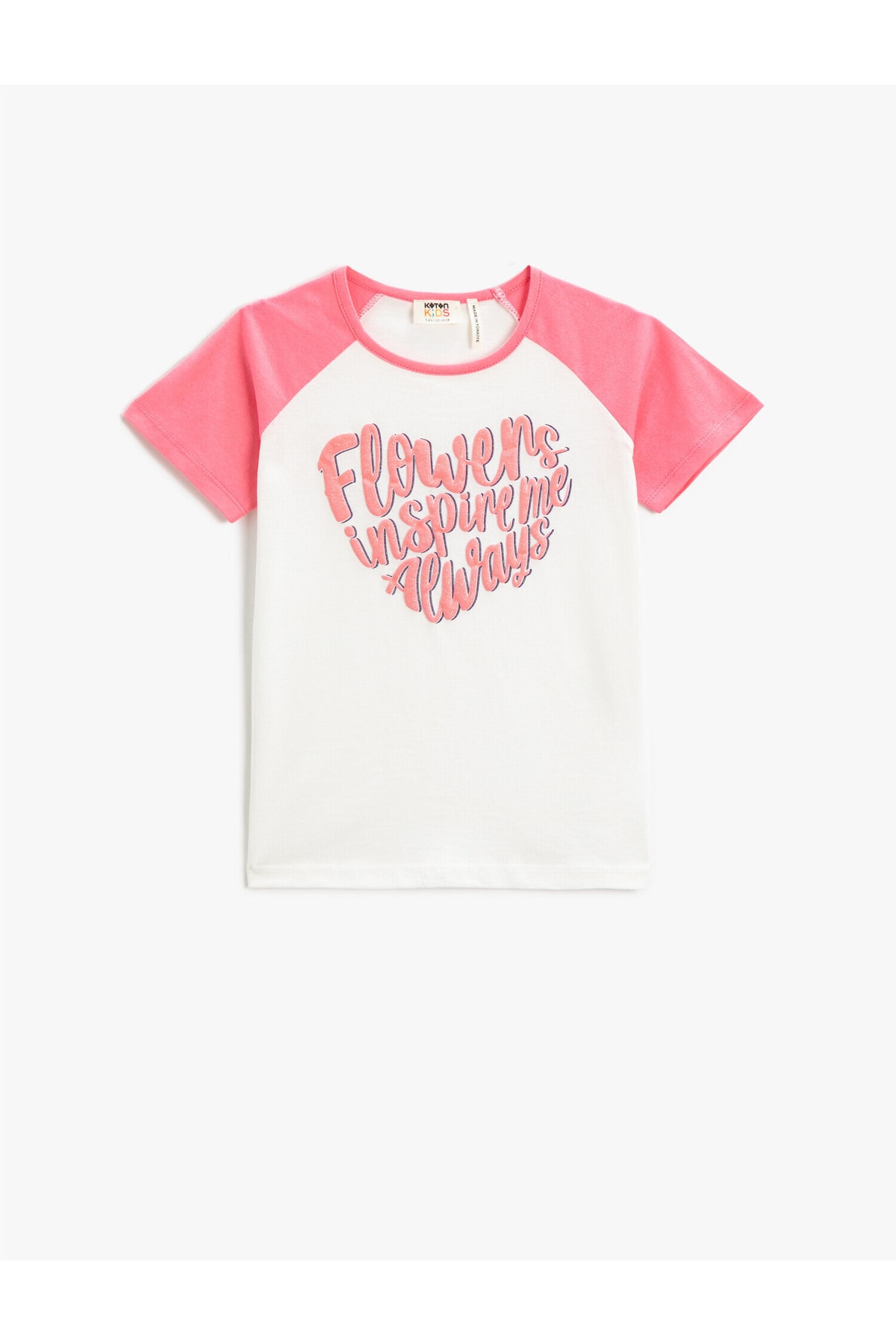 Koton T-Shirt Rosa Regular Fit Fast ausverkauft