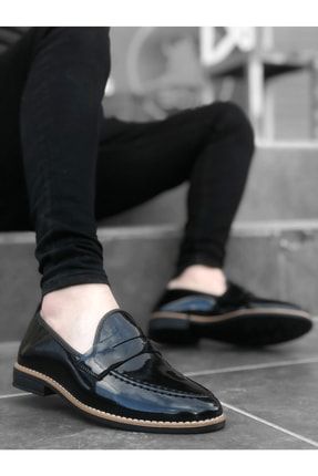 Bbo0009 Rugan Corcik Siyah Klasik Erkek Ayakkabısı P129190S5091