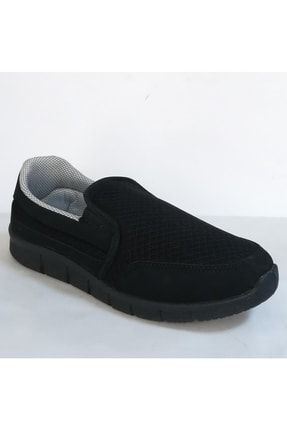 Siyah Anorak Spor Yürüyüş Ayakkabı Kız Erkek Bağsız Lastikli Aqua 58912