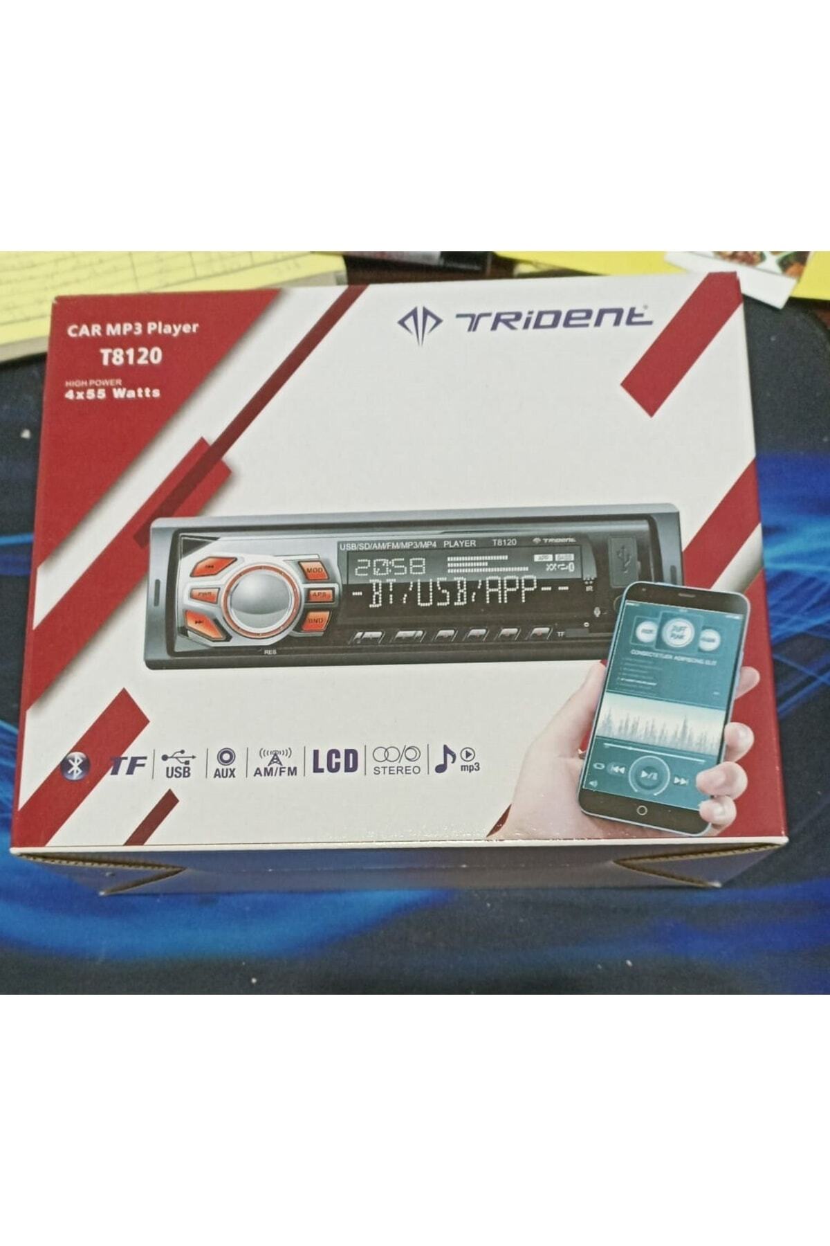 Genel Markalar Trident T8120 4x55 Watt Usb Sd Fm Bluetooth Oto Teyp