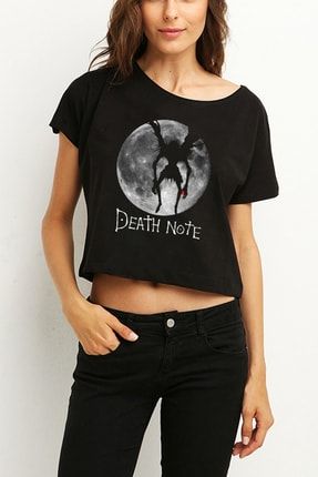 Anime Death Note Ryuk Moon Yarım Kadın T-shirt RBTS410145