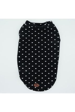 Siyah Kedi Köpek Kıyafeti & Elbisesi Kolsuz Atlet MPATİ0034