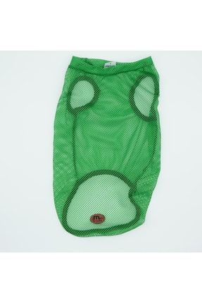 Yeşil Kedi Köpek Kıyafeti & Elbisesi Kolsuz Atlet MPATİ0048