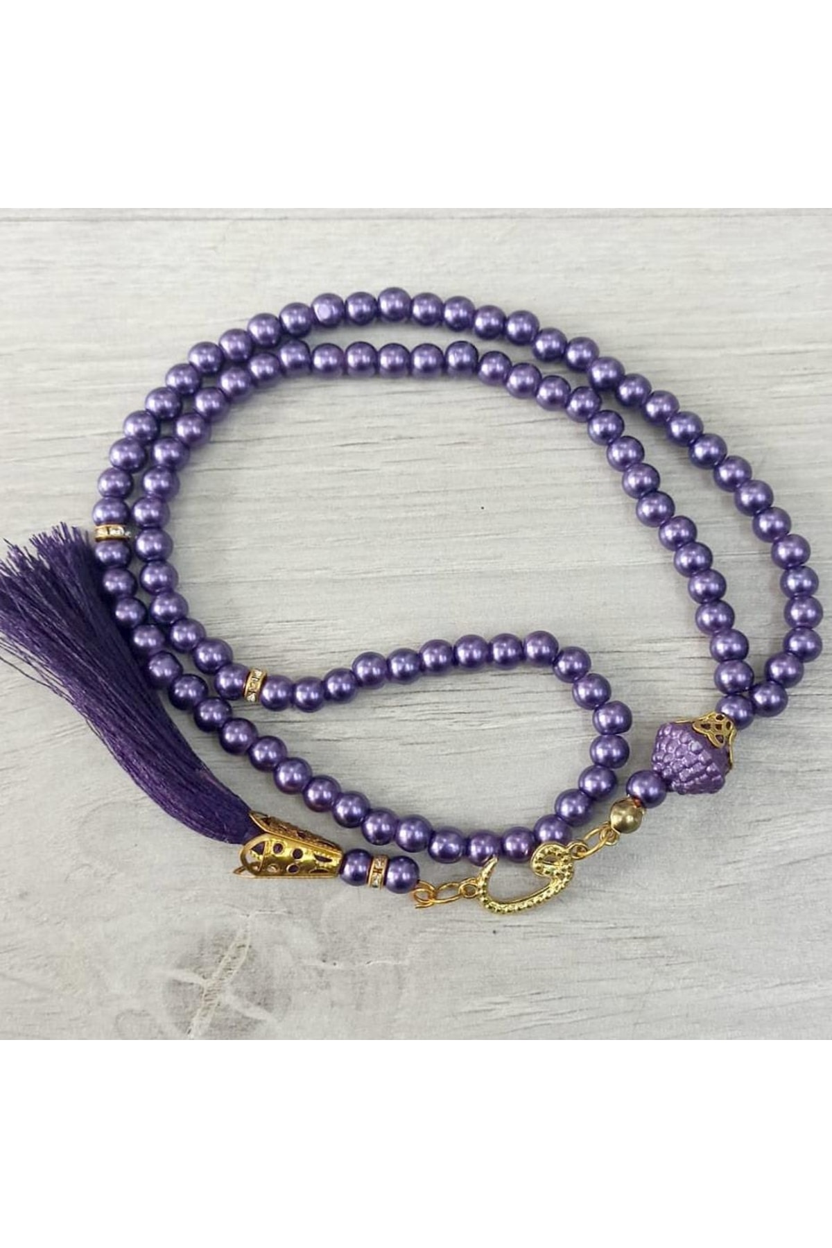 Pearl Rosary 99 Purple