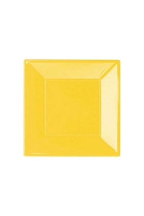 Sarı Küçük Plastik Kare Tabak TM-TBK-0203