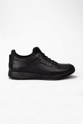 Erkek Siyah Hakiki Deri Ayakkabı A21EYMCM0017