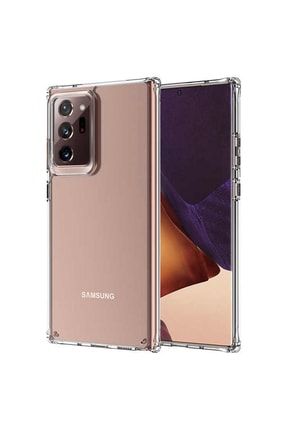 Samsung Galaxy Note 20 Ultra Kapak Şeffaf Kamera Ve Köşe Korumalı Silikon Kılıf KZY_SAM_NT20ULTRA_ANTİ