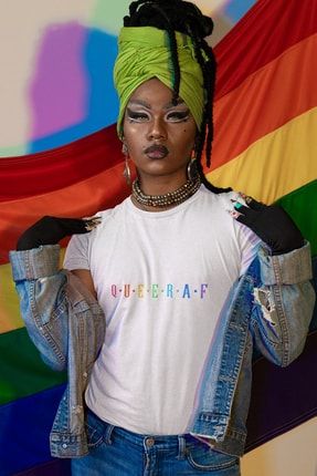 Pride + Queer Baskılı Unisex T-shirt 01 3733023