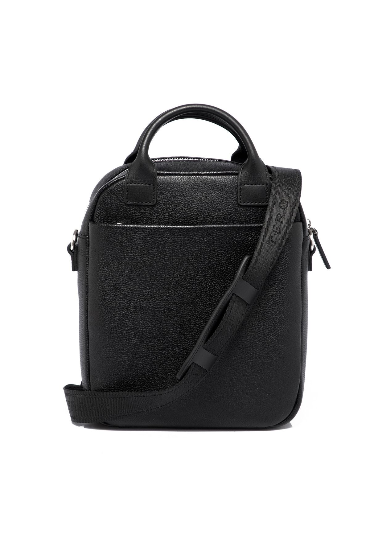 کیف پیام رسان مشکی مردانه سیاه چرمی 21413S3J Tergan