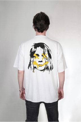 Nirvana Kurt Cobain Grunge Is Dead Çift Taraf Baskılı Özel Tasarım Oversize Unisex Tişört 21665s14da240347