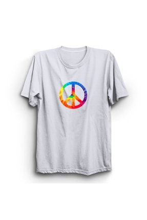 Hippi Peace Barış Ve Özgürlük Baskılı T-shirt TT-BT25900